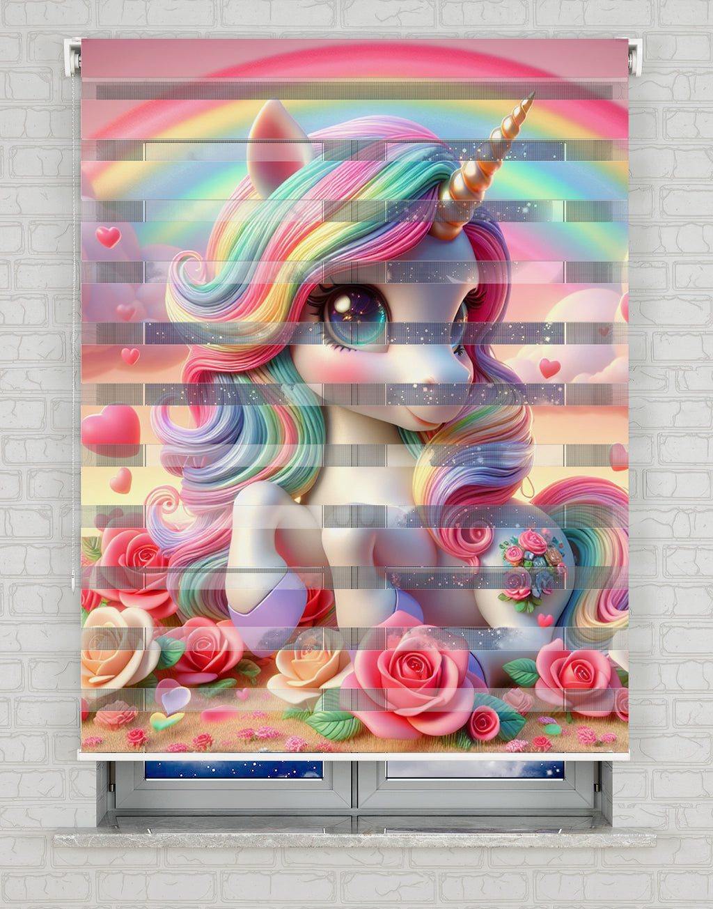 Baskılı Zebra Perde