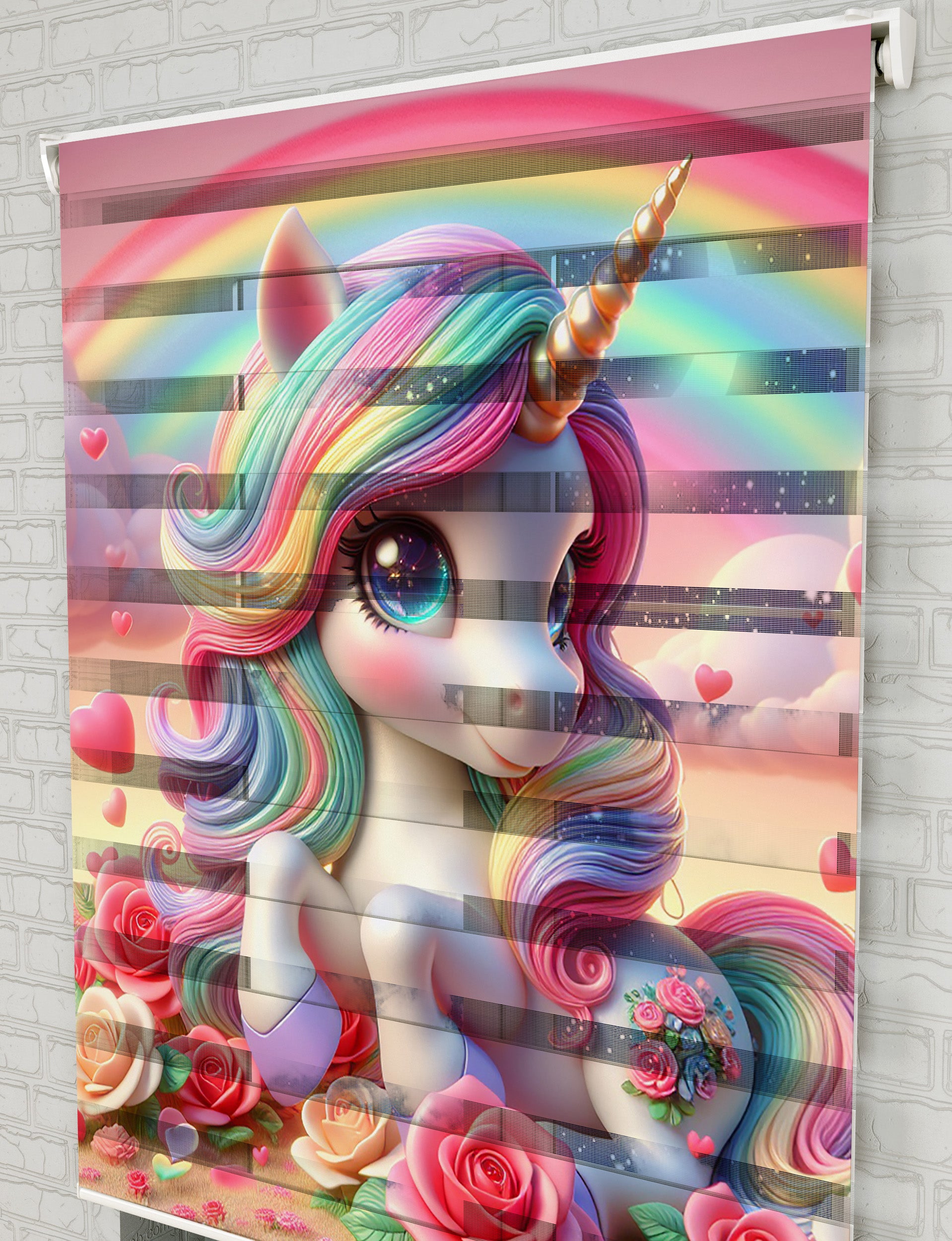 Baskılı Zebra Perde