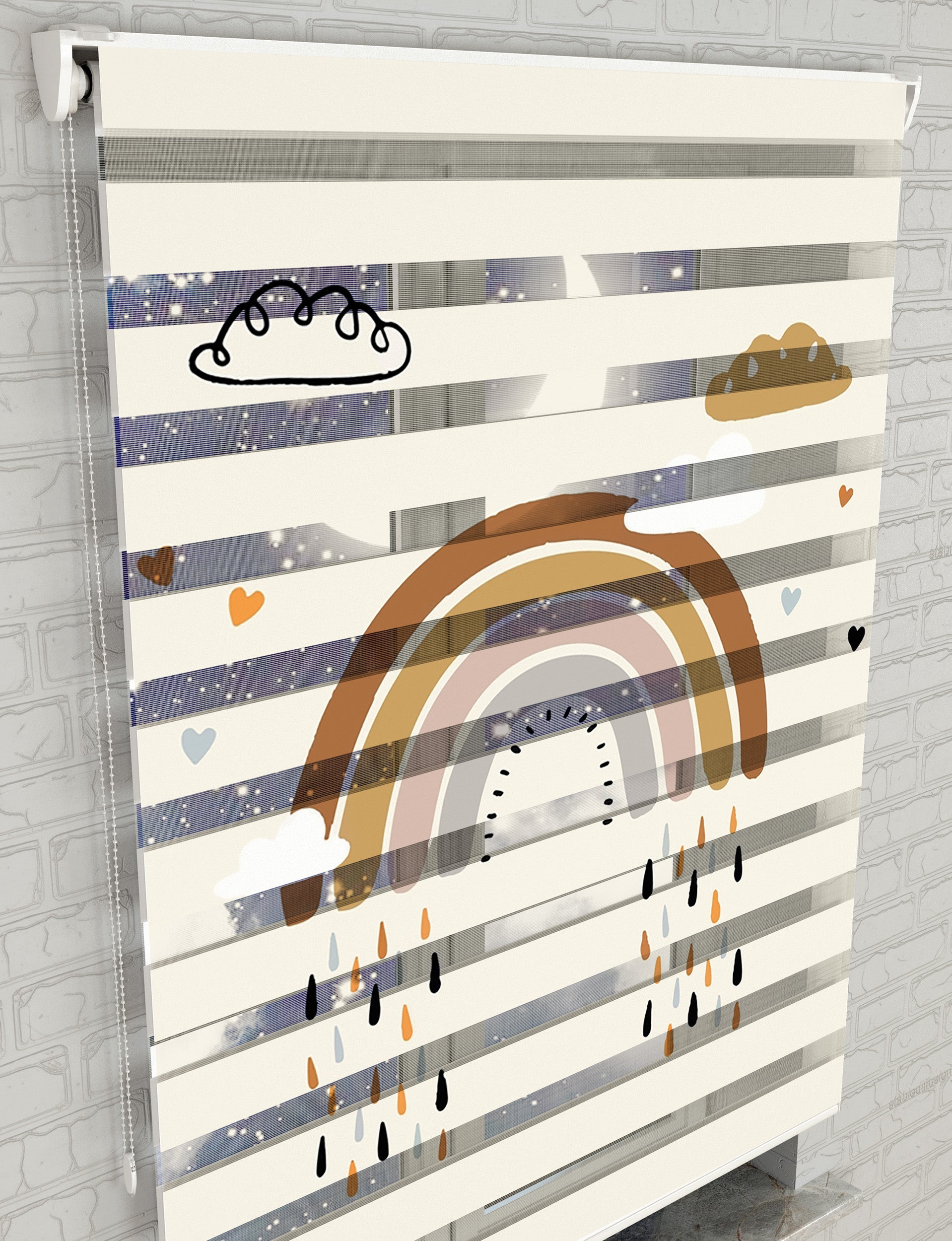 Baskılı Zebra Perde 2