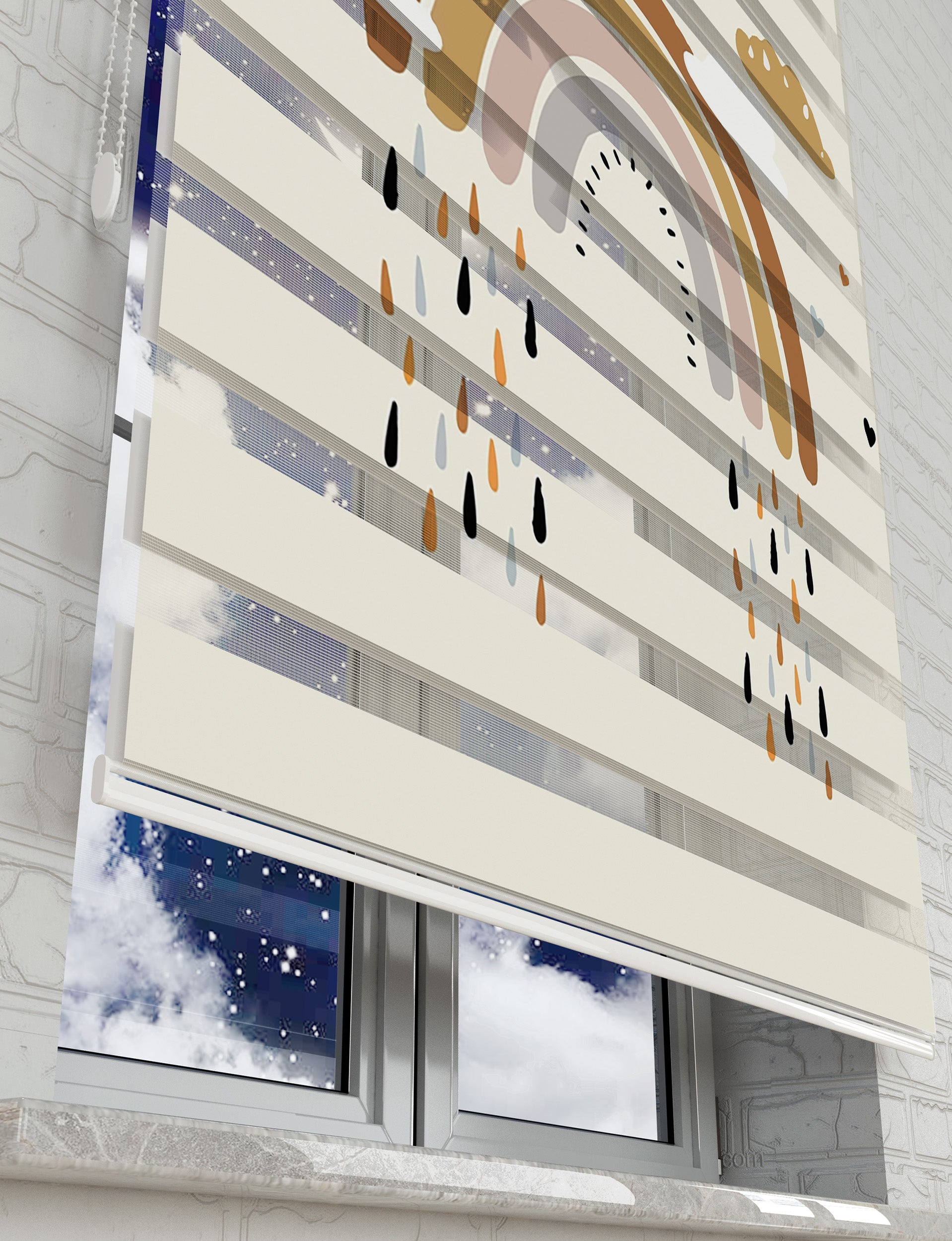 Baskılı Zebra Perde 2