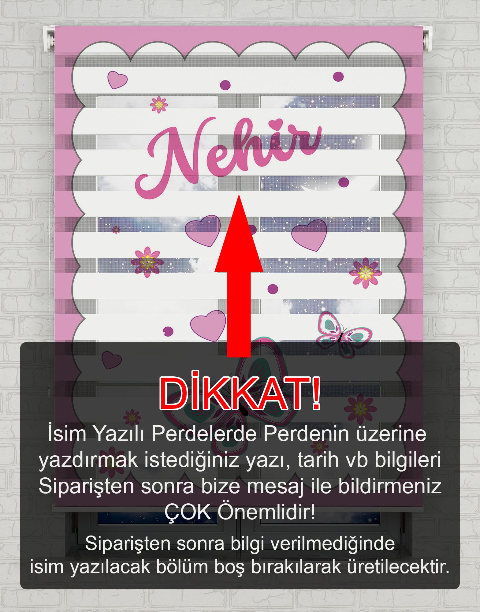 Baskılı Zebra Perde 2