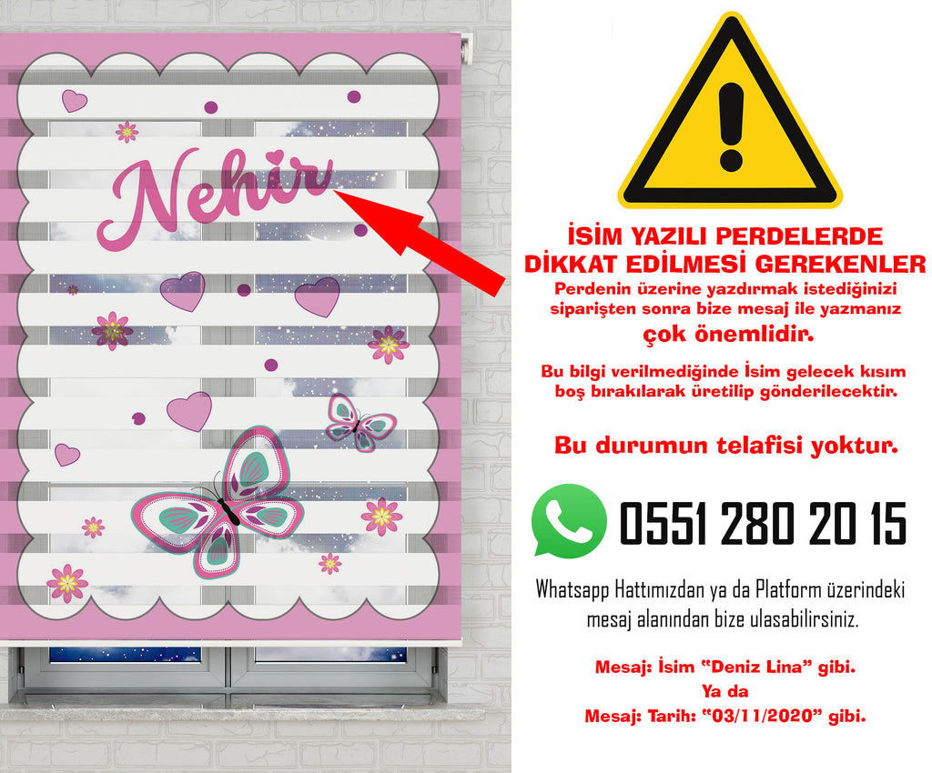 Baskılı Zebra Perde 2