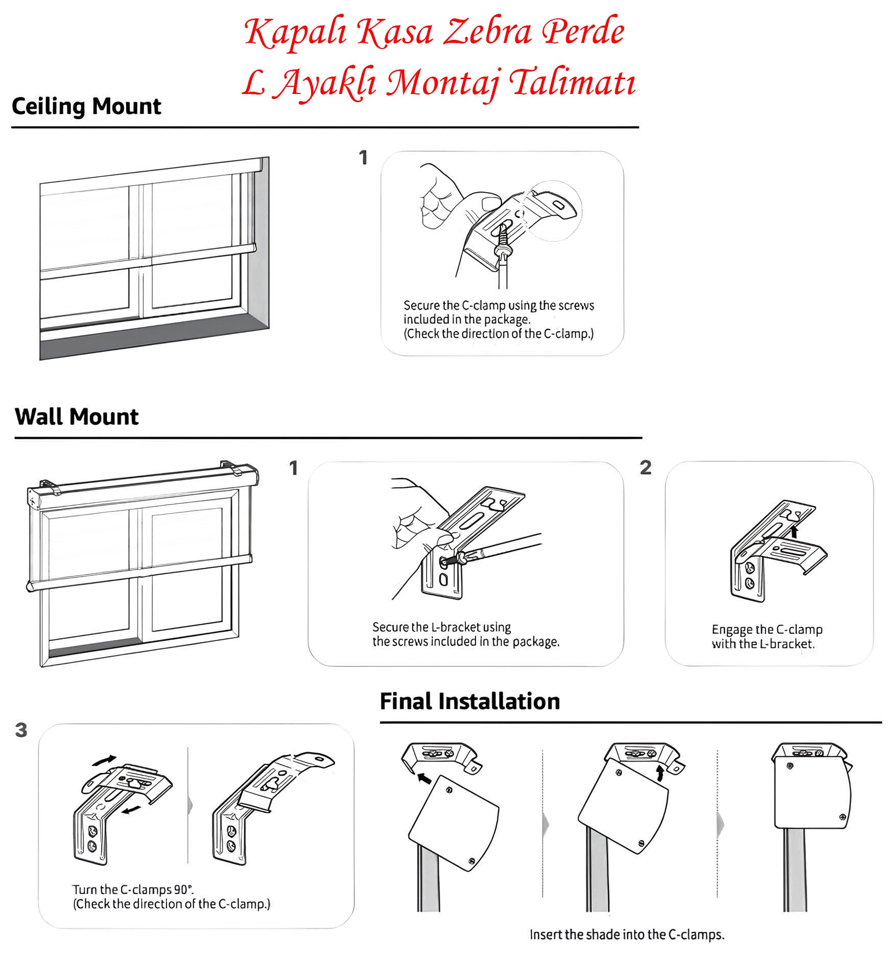 Baskılı Zebra Perde 2