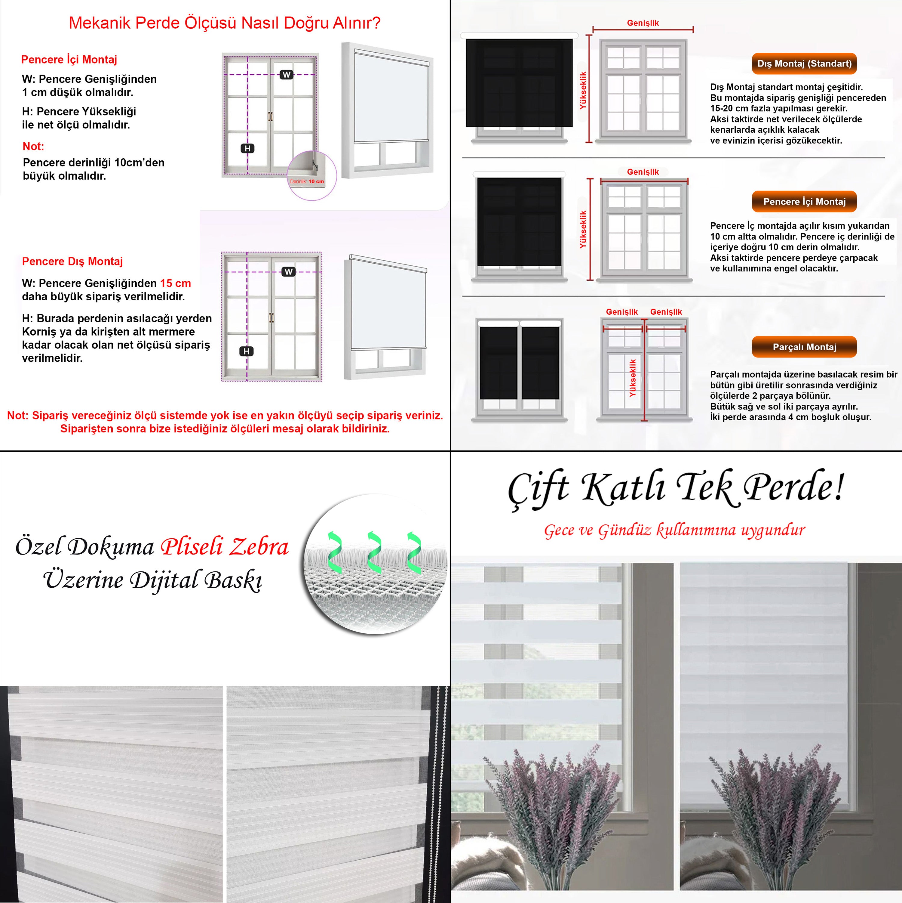 Baskılı Zebra Perde 2