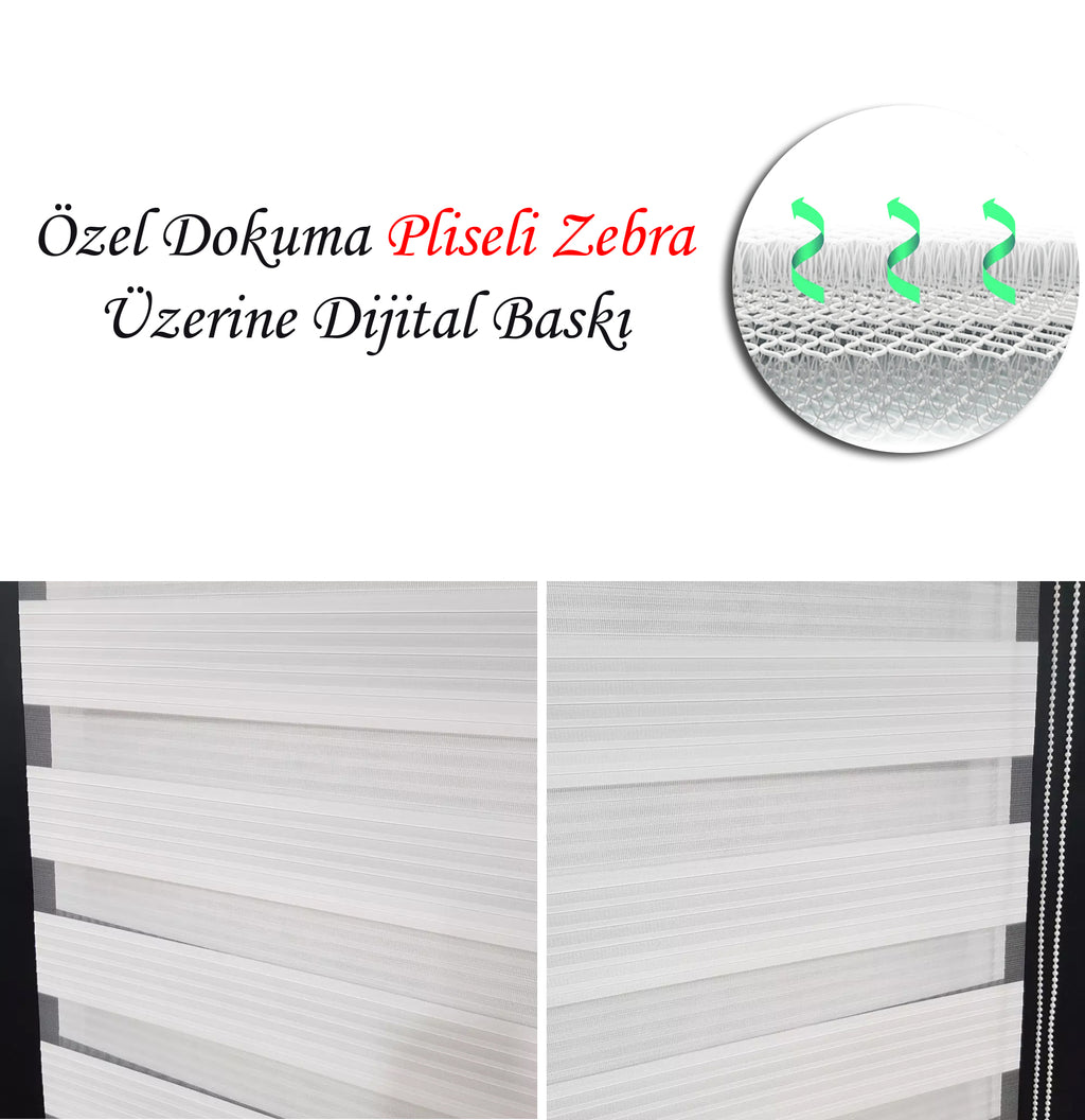 Baskılı Zebra Perde 2
