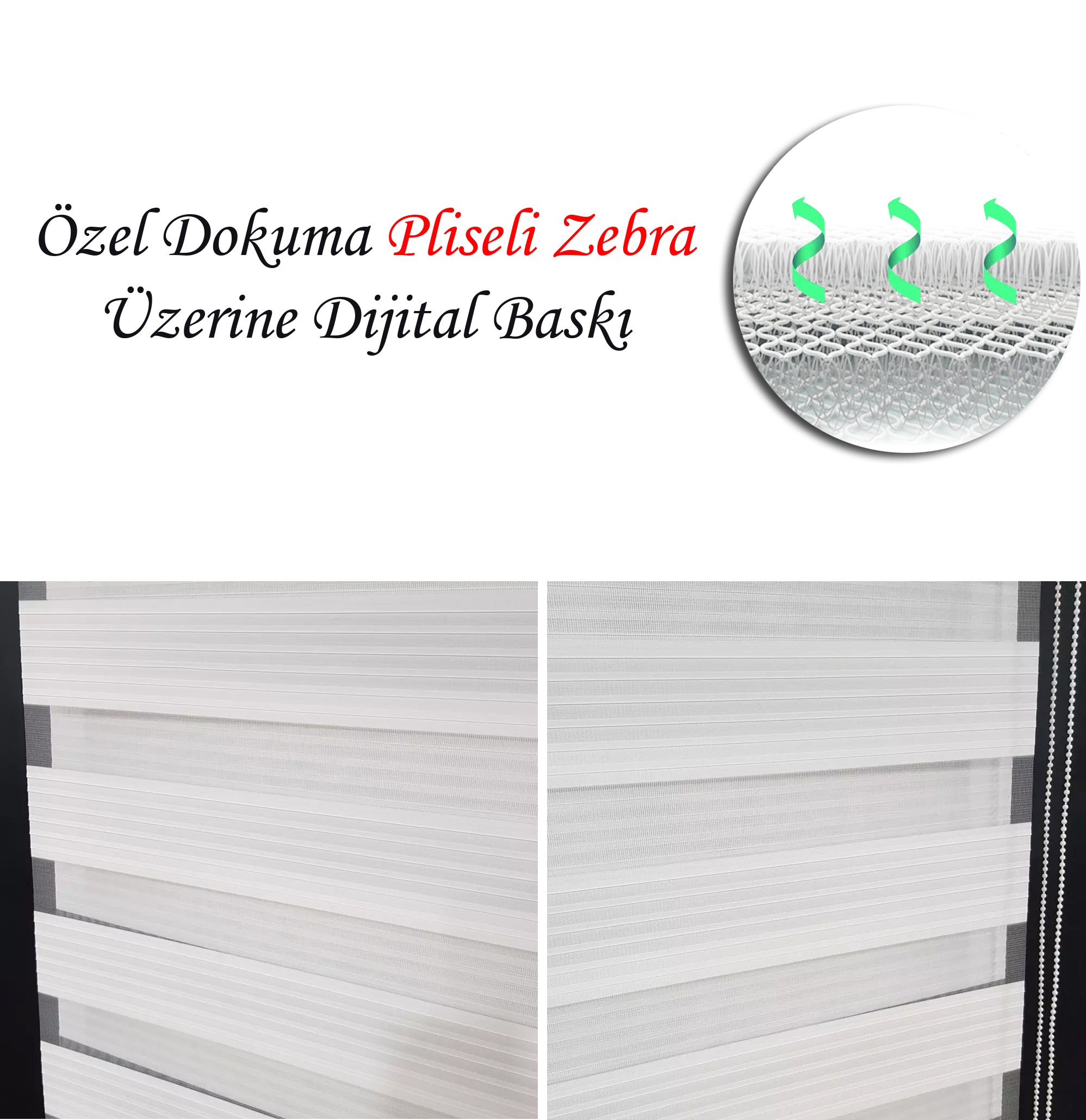 Baskılı Zebra Perde 2