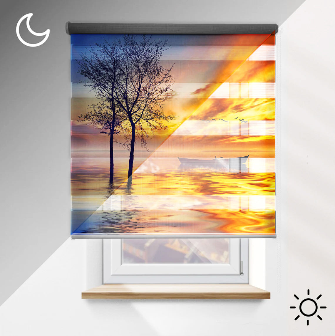 Baskılı Zebra Perde 2